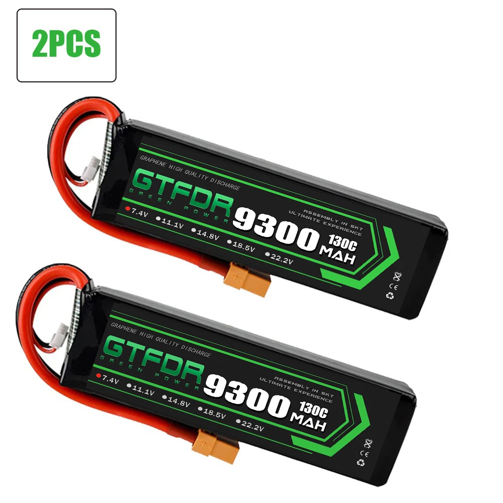 GTFDR 2 шт. батарея lipo 2S 7 4 V 10000mah 60C/7 9300mAh 130C/7 6500mah 80C/7 7000mah 60C для rc автомобиля 1/8 1/5 1/10