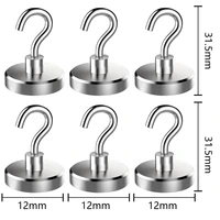 26pcs magnetic hooks heavy duty wall hooks hanger key coat cup hanging storage organization for home kitchen holder