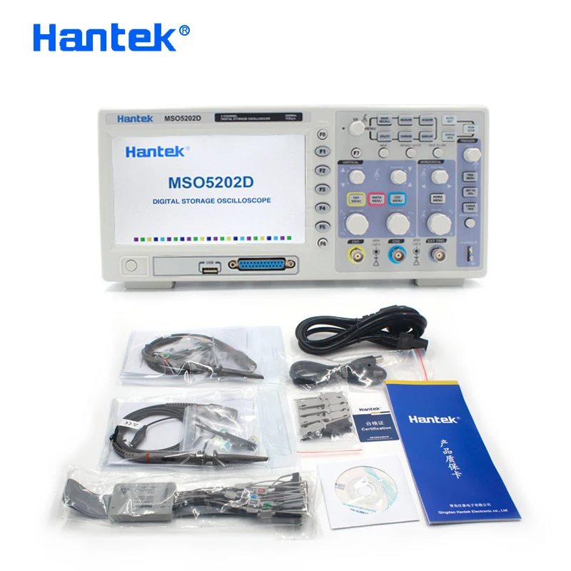Hantek 3 в 1 200 МГц 2 канала 1GSa / s осциллограф + 16 каналов логического анализатора