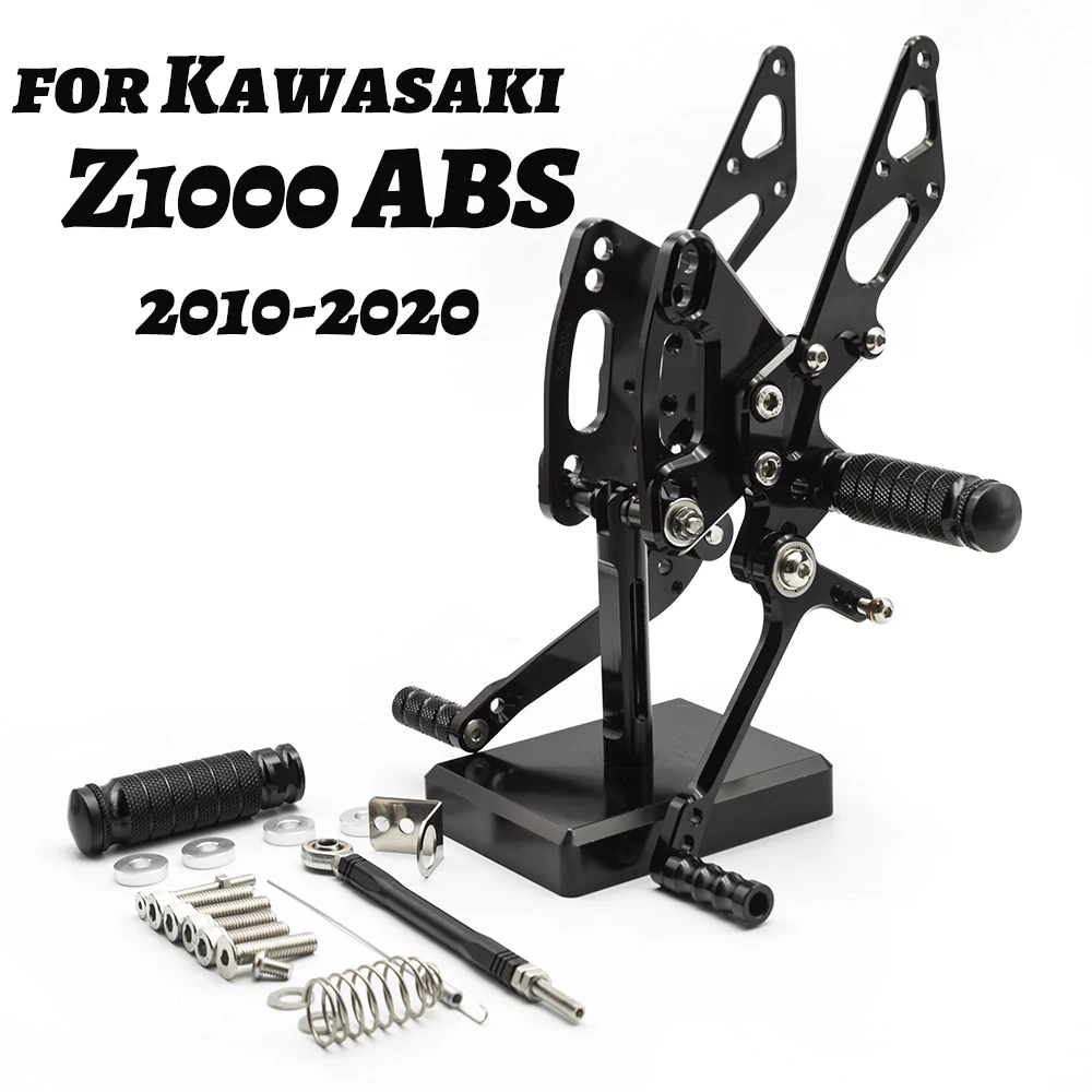 Алюминиевые Регулируемые подножки для мотоцикла Kawasaki Z1000 ABS 2010 2020 CNC набор