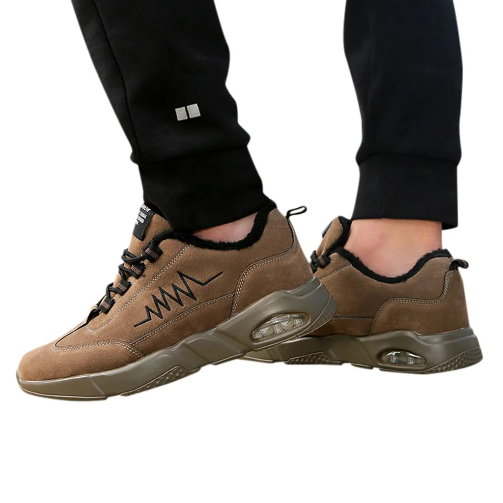 Зима 2019 хит продаж зимние мужские Джокер теплые кроссовки и бархатная обувь