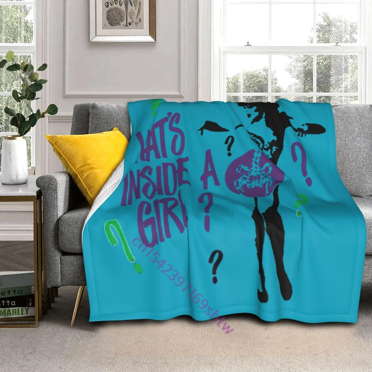 

New Cramps The Cramps - What's Inside A Girl Fleece Throw Blankets, Luxury Soft Plush Sofa Blanket, Fuzzy Reversible