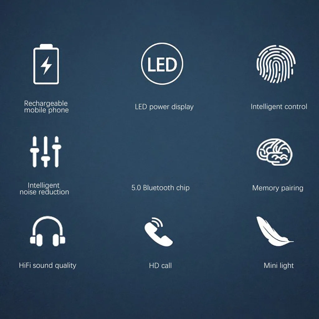 50 # Bluetooth наушники Mini TWS 5 0 беспроводные наушники-вкладыши Наушники с зарядным