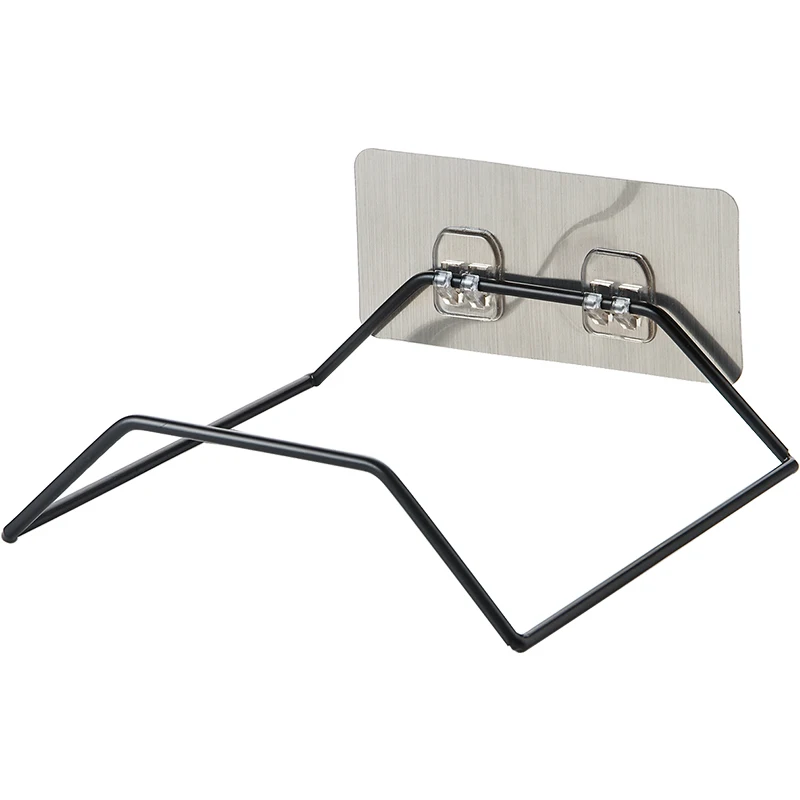 

Punch-free wrought iron washbasin rack bathroom wall hanging rack bathroom strong hook kitchen sticky hook storage rack