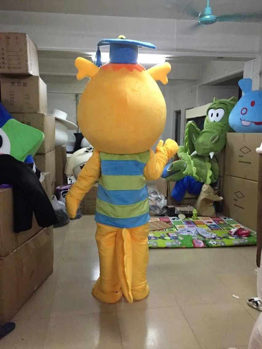 Новое поступление индивидуальные Дракон умной мальчик костюм талисмана для