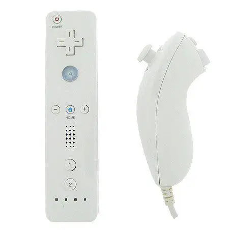 

Yfashion Generic Remote + Nunchuk Nunchuck Controller Combo Set Bundle for Nintendo Wii electronic accessory remote set