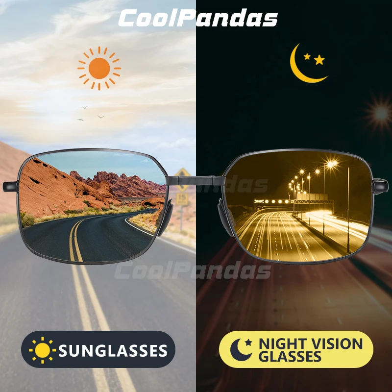 Фотохромные солнцезащитные очки для мужчин 2020 поляризационные дневное и ночное