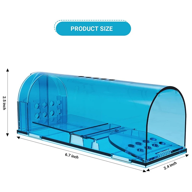 

4-Piece Mouse Trap, Reusable Mousetrap and Mousetrap, Suitable for Home and Outdoor