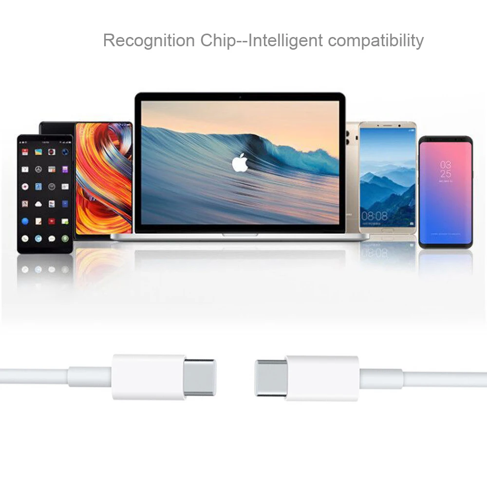 USB C кабель для быстрой зарядки 2 м USB2.0 3A подходит MacBook/Pro/Air iPad Pro и 29 Вт 30 61 87 type