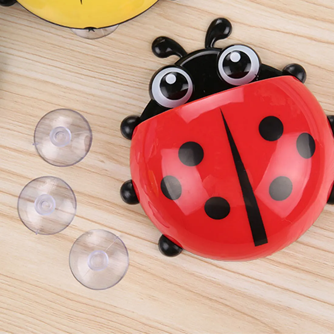 Детский настенный держатель для зубной щетки божья коровка | Дом и сад