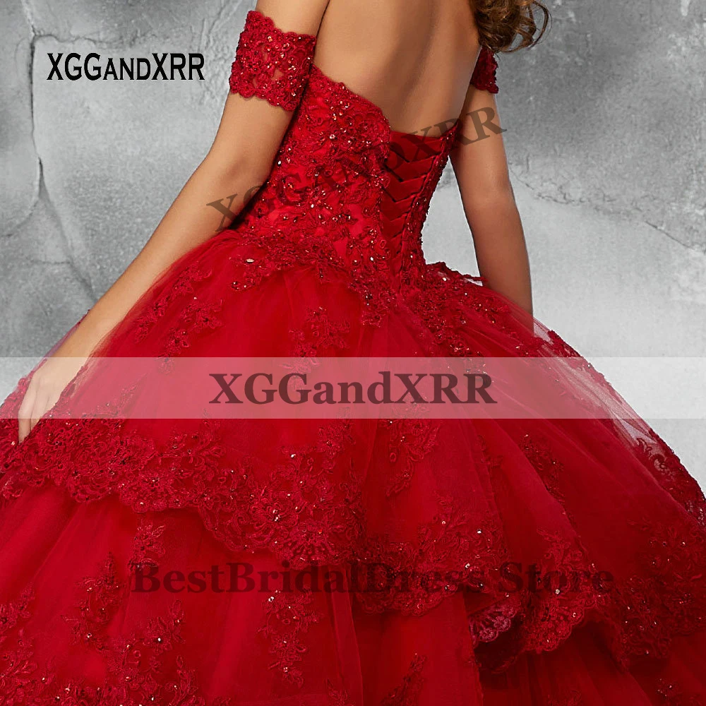 

Sexy Sweetheart Light Blue Layer Quinceanera Dresses 2021 Sparkly Sequin Appliques Long Ball Gown Prom Dress Lace-Up Back Design