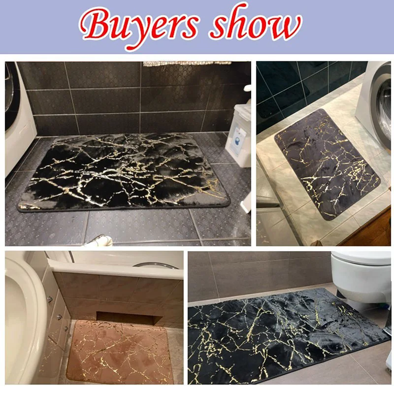 

Non-Slip Bath Mats Bathroom Floor Absorbent Soft Carpets Home Bedroom Toilet Plush Household Entrance Decor tapis de bain
