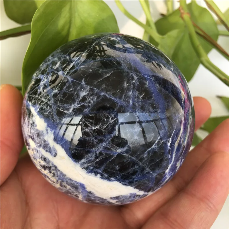 

Природный содалит Сфера кварцевый кристалл драгоценный камень сила шар природные камни и минералы Рейки Исцеление для домашнего декора