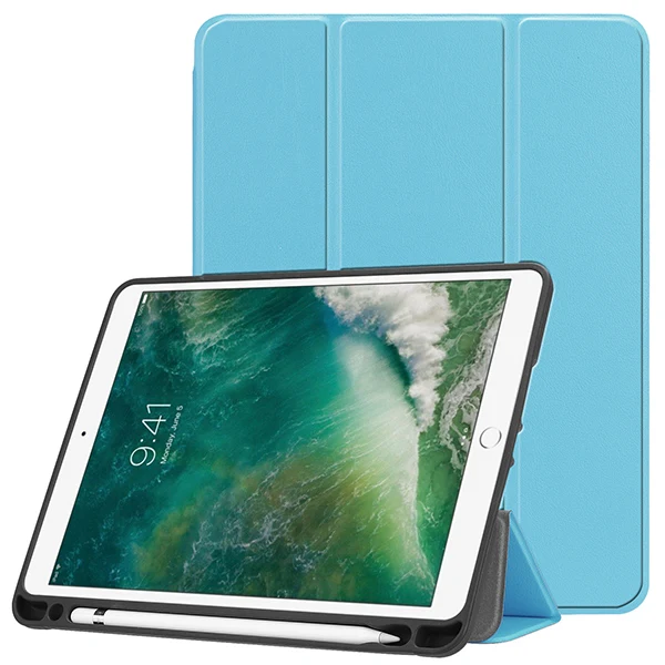 IPAD105 KSTBC BU Чехол для планшета для Ipad air 3 10,5 Силиконовый чехол Чехол для Ipad Pro 10,5 ТПУ чехол для Ipad 10,5 с держателем карандаша - Цвет: IPAD105 KSTBC BU