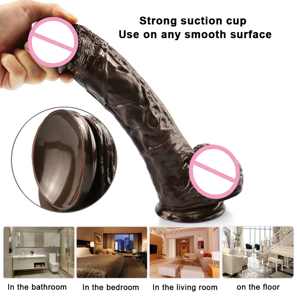 GaGu 10 23 дюймовый конский фаллоимитатор без вибратора на присоске толстый анальный