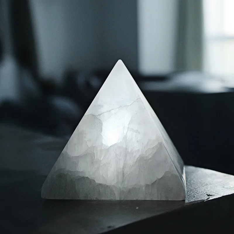 

Table lampPyramid ore charging induction creative night light bedside table lamp romantic new strange LED lamp decor natural ore