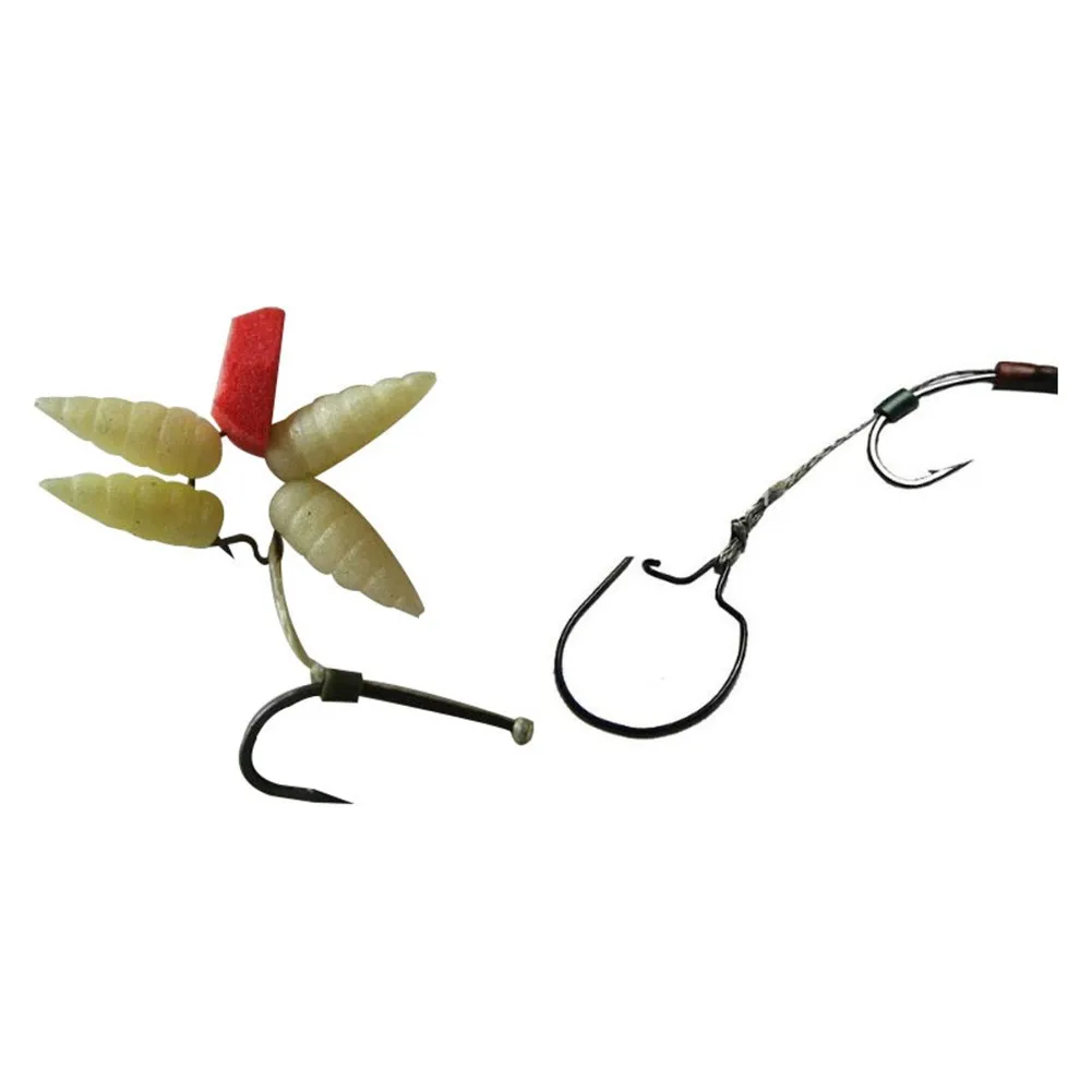 

20 Pieces Of European Style Fishing Set Connector Carp Fishing Maggot Clip Fishing Bait Hair Drill Bait Sting Boiie Pin Spike