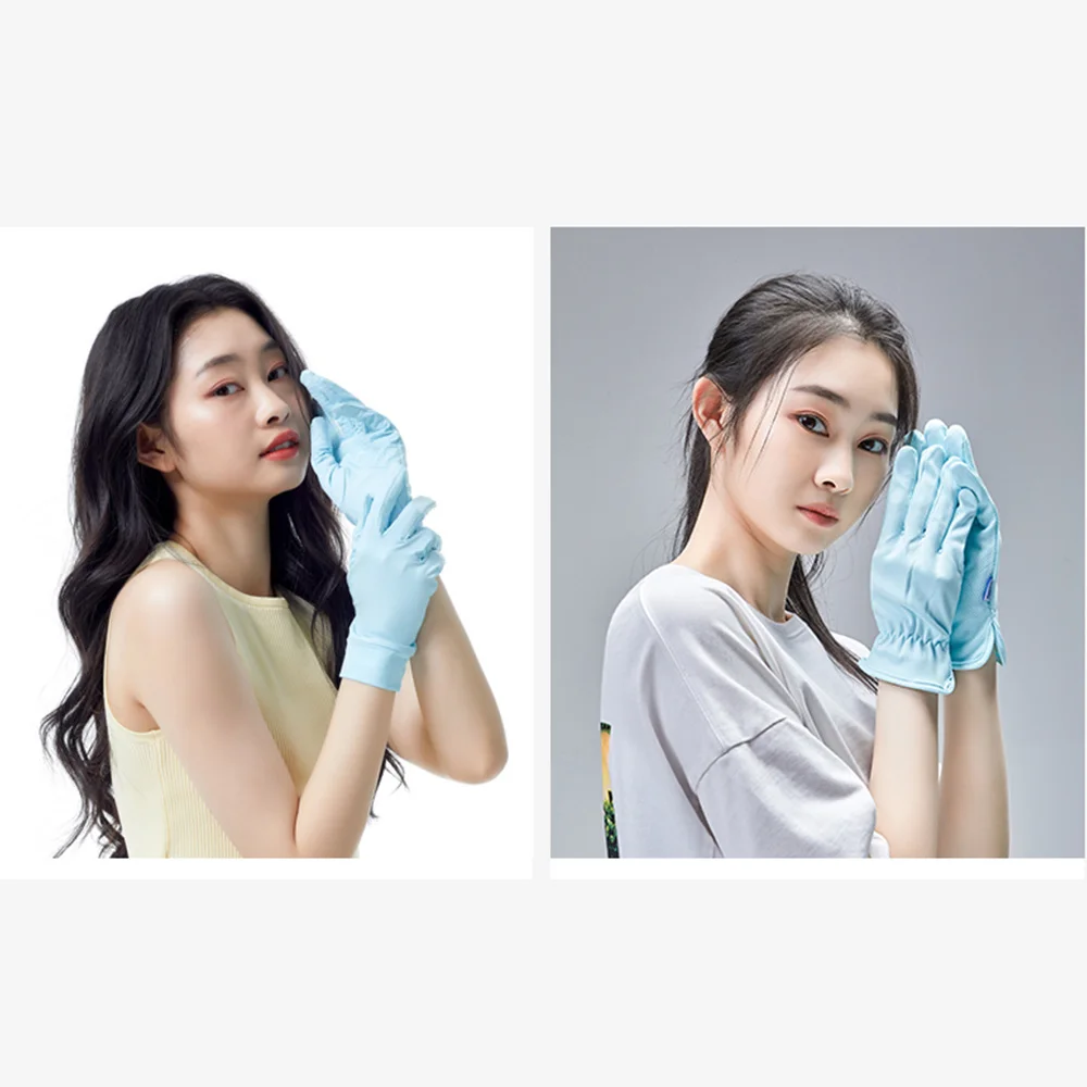 

OhSunny Summer Light Breathable Sunscreen Driving Gloves New Tech Ceramic Fabric UPF 2000+ Anti UV Slip For Outdoor Cycling