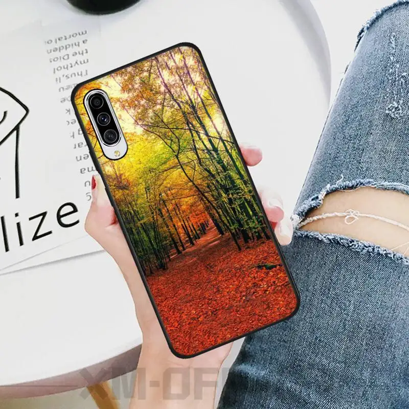 HaNismt опавших листьев чехол для телефона Samsung A6 6S 6Plus 7 720 750 8 PLUS 9 920 2018 A8 A9STAR |
