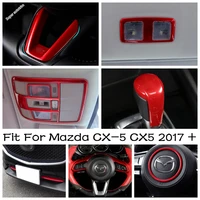 red accessories for mazda cx 5 cx5 2017 2022 ceiling roof reading light gear shift knob steering wheel frame cover trim