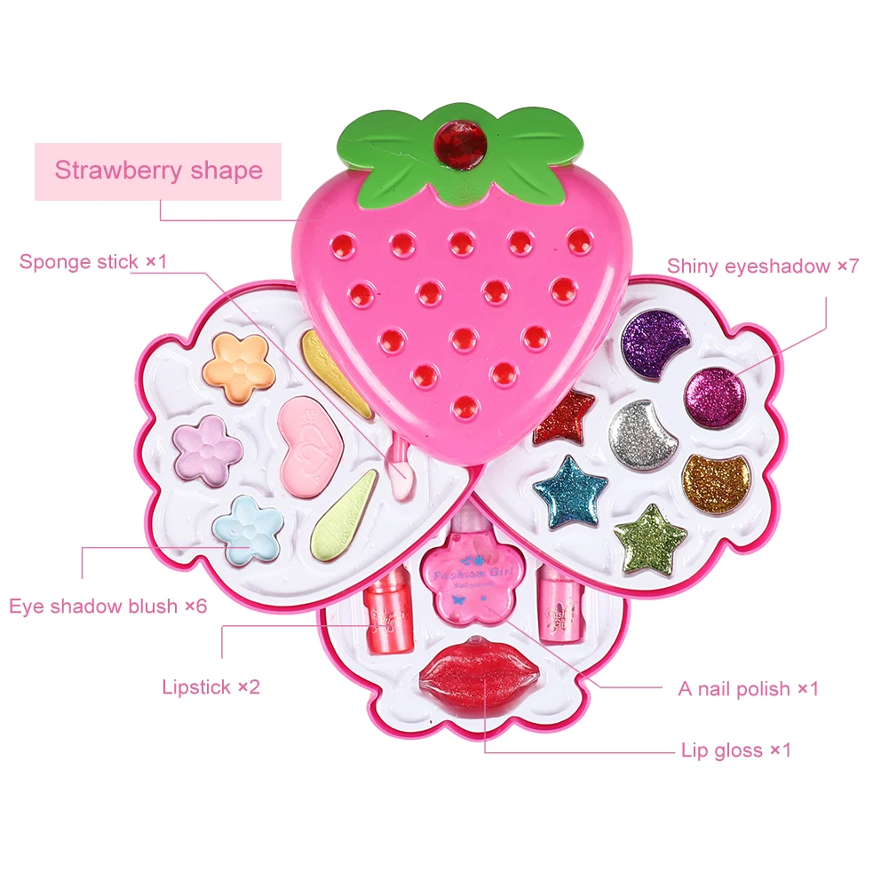 Комплект инструментов для макияжа девочек принцесс детские безопасные