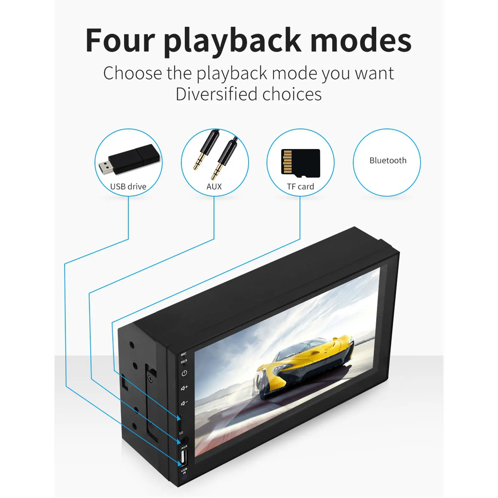 

Автомагнитола X2, 2DIN, 7 в, Bluetooth, MP5, сенсорный экран