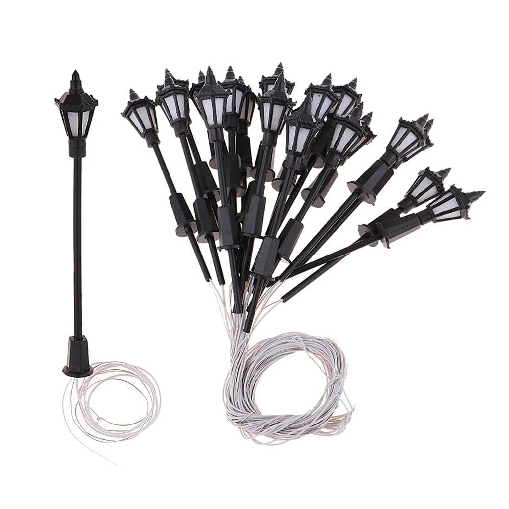 

20x 1:100 HO Model Garden Crossing Light for Sand Table Accessories 7cm