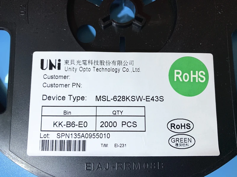 50PCS Original UNI LED 3528 2835 1210 Light Beads High Power 1W 3V 90LM Cool white For LCD TV Backlight Application | Лампы и