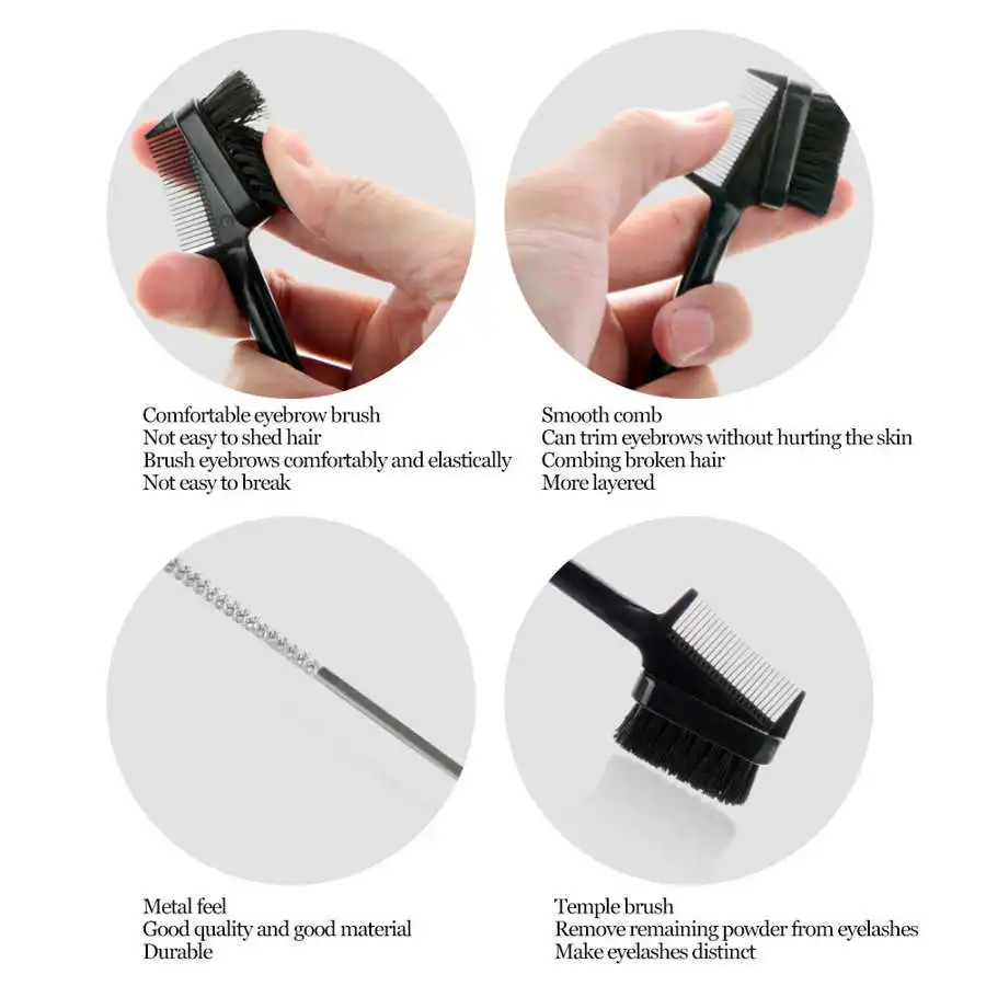 Профессиональная двухсторонняя Кисть для макияжа 8 шт. двойная кисть ресниц и