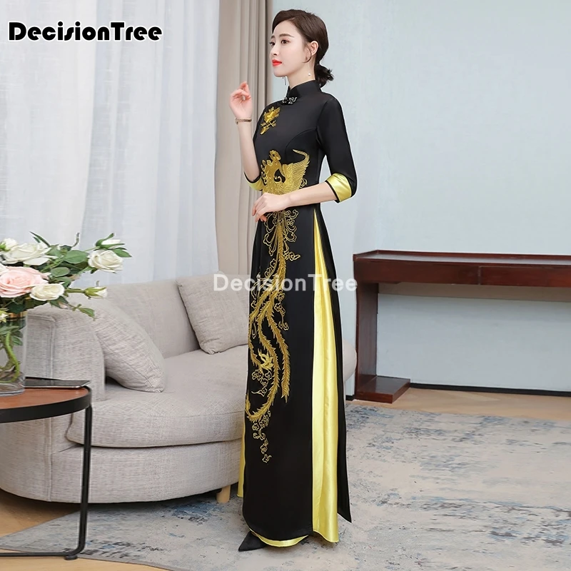 Традиционное китайское платье Ципао 2021 элегантные китайские платья сексуальное