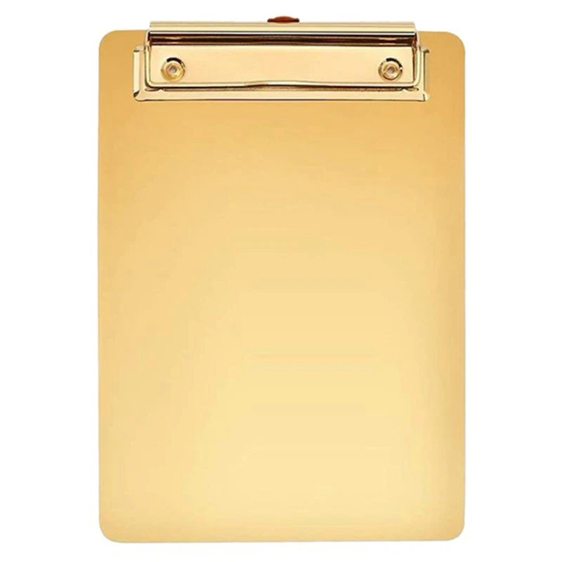 

Gold Menu Folder Document File Folder A5 Board Clip Student Stationery Writing Hardboard