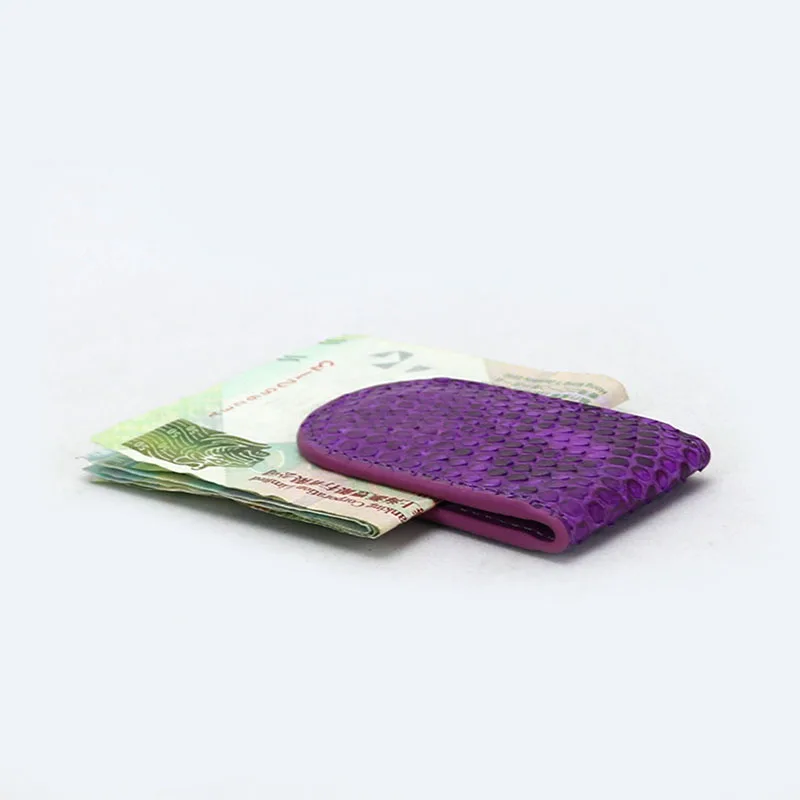 Роскошный высококачественный зажим для денег из натуральной кожи питона|money