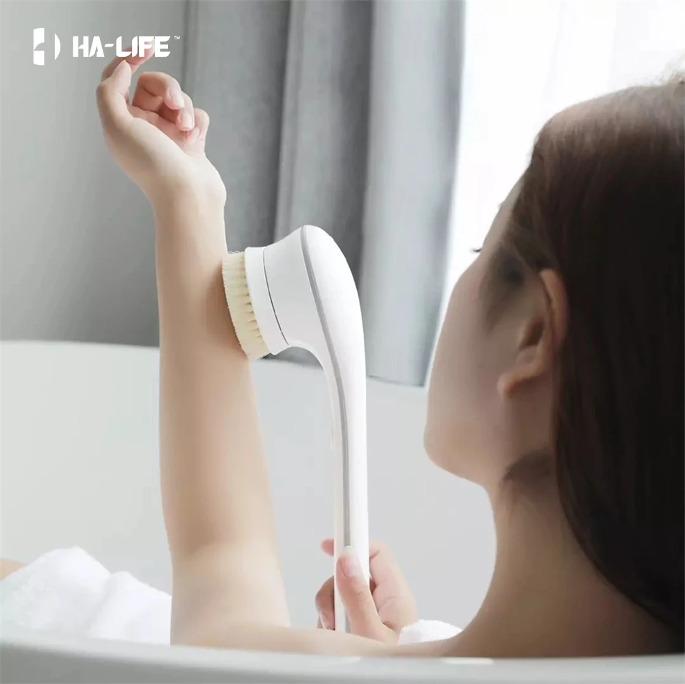 

HA-Life Electric Bath Brush Body Massage SPA Shower Brush Exfoliate Skin Care Rechargeable Cleaning Brush Men Woman 2021 New