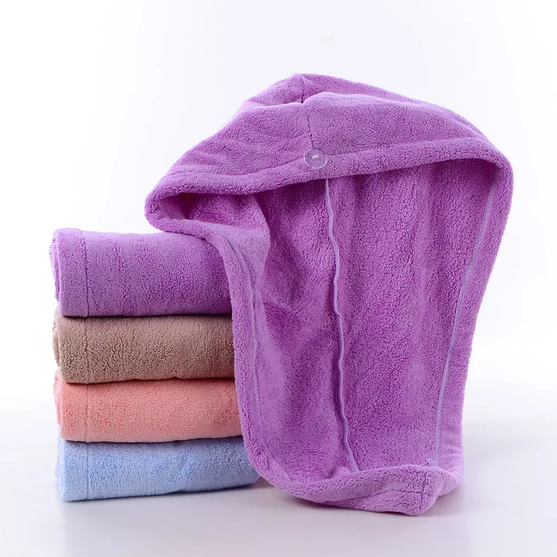 Супервпитывающая шапочка для сухих волос ванны утолщенная быстросохнущая