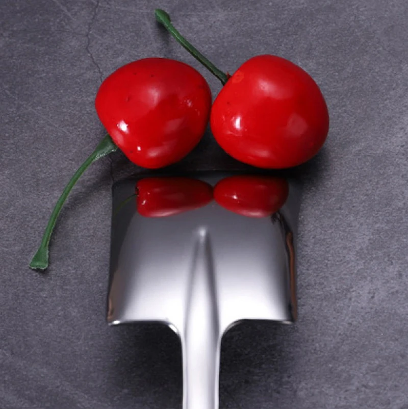 

Stainless Steel Fruit Shovel Spoon Coffee Ice Cream Spoon Retro Kitchen Gadget