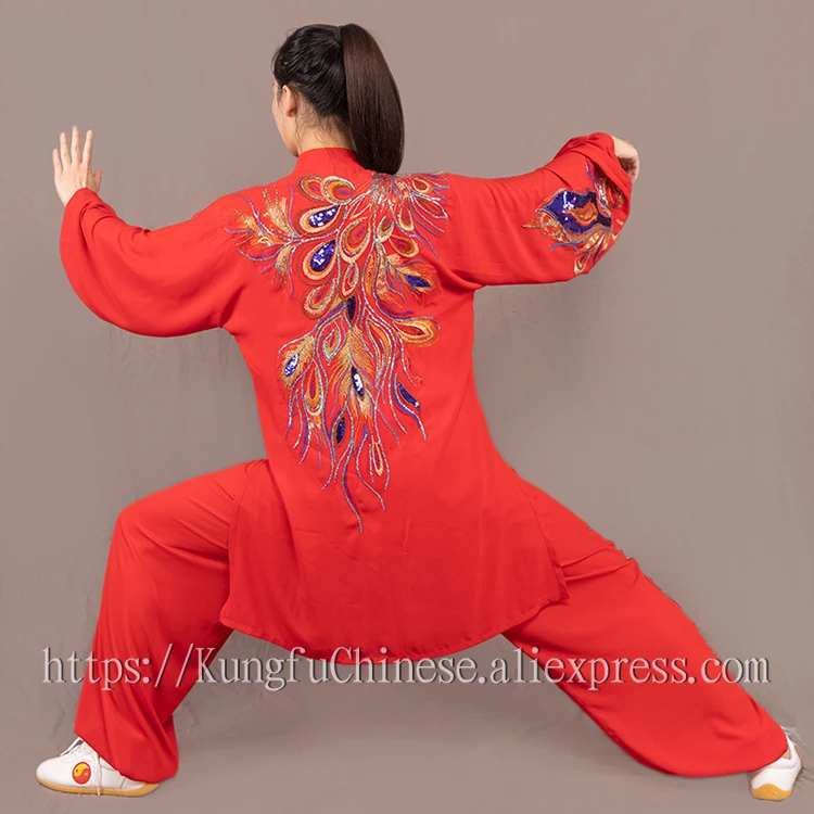 Китайская Униформа Taichi костюм для боевых искусств одежда стандартной длины с