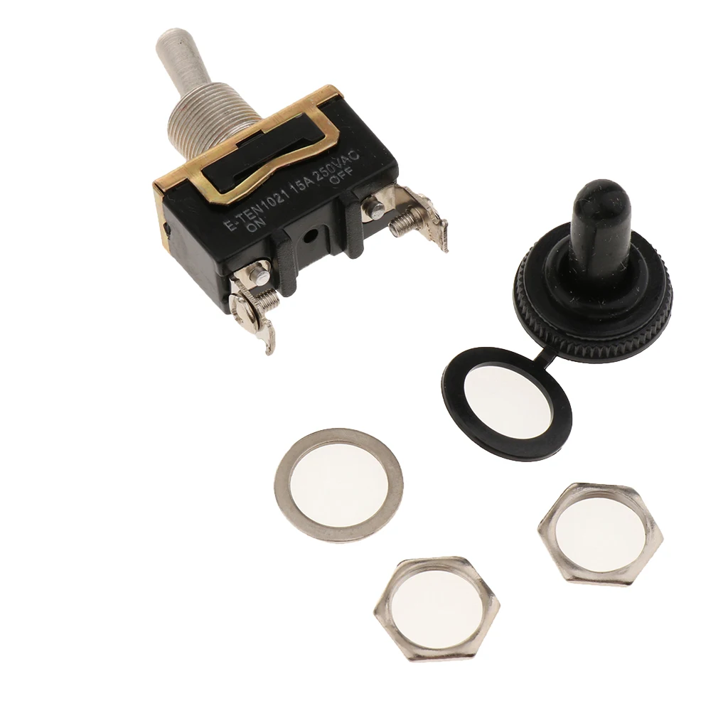 5 Упак. Сверхмощный Кулисный тумблер 15A 250V SPST 2 Pin ВКЛ./ВЫКЛ.