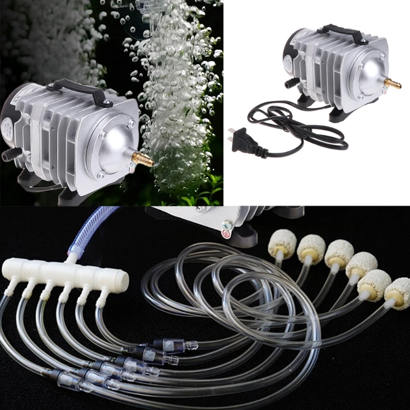 

45W 220V ACO318 High Fish Tank Oxygen Air Pump Compressor Aquarium Pond P9YB