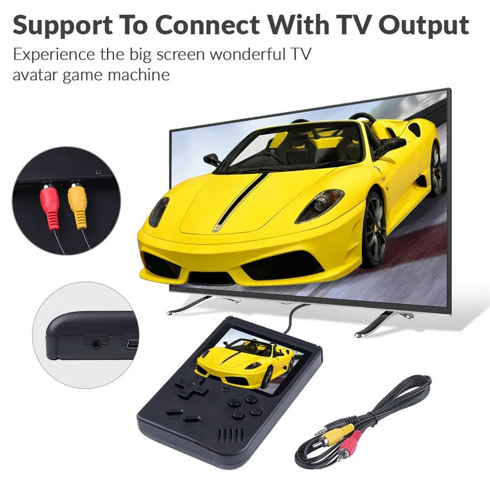 Портативная игровая мини-консоль в стиле ретро 8 бит 3 0 дюйма цветной ЖК-дисплей