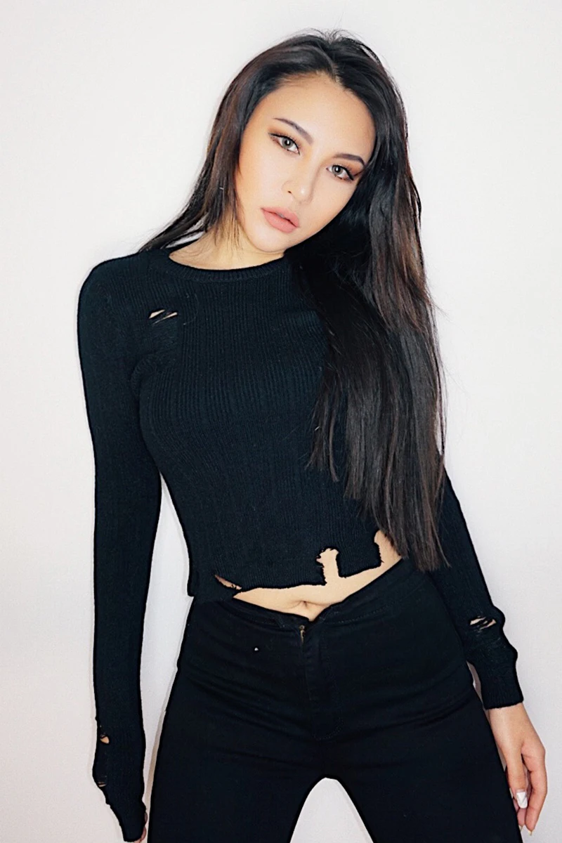 Новинка 2019 модная повседневная женская одежда нестандартный короткий тонкий