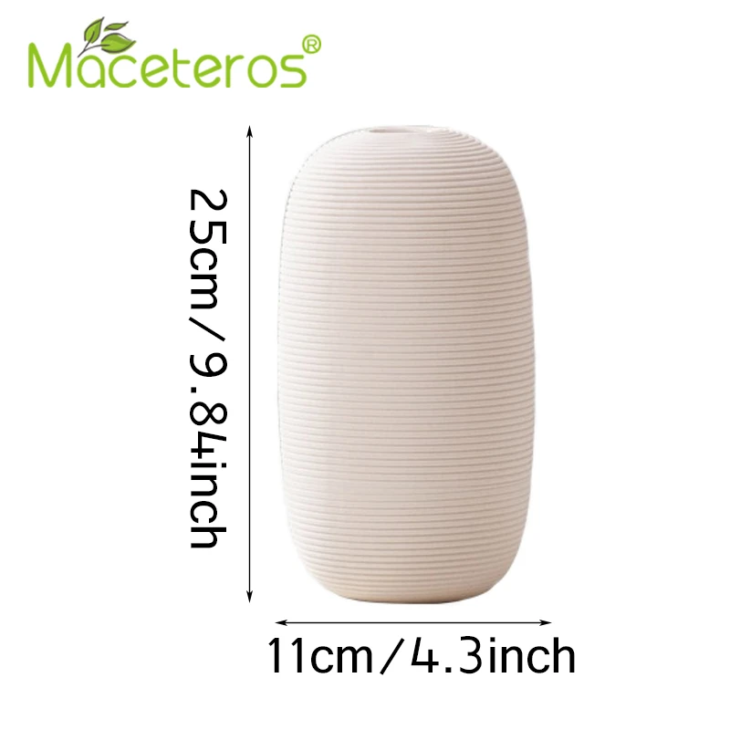 Ваза керамическая в современном креативном стиле простой орнамент для цветов