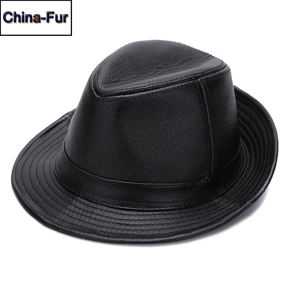 Новинка 2022 Брендовые мужские кепки из натуральной воловьей кожи осенне-зимние