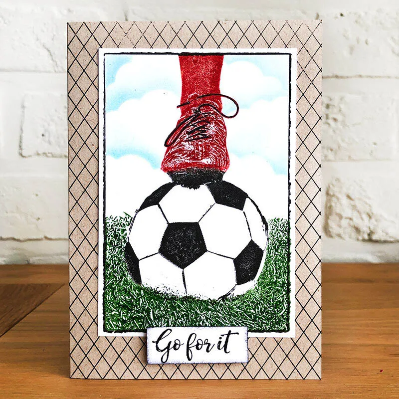 

Go for It, Football Boy! Transparent Clear Stamp Diy Silicone Seals Scrapbook / Card Making Photo Album Decorative Clear Stamp