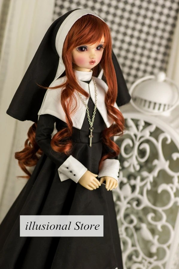 1/3 1/4 1/6 BJD SD кукольная одежда черное платье Лолита для 1/3 sd10 1/4msd bjd Кукла одежда вечернее платье