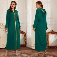 caftan marocain eid abaya dubai turkey muslim dress islam hooded abayas for women kaftan robe djellaba femme vestidos musulmanes