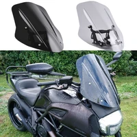 for 2014 2018 ducati diavel windscreen windshield cover wind deflector with mounting bracket 2015 2016 2017 motorcycle parts new