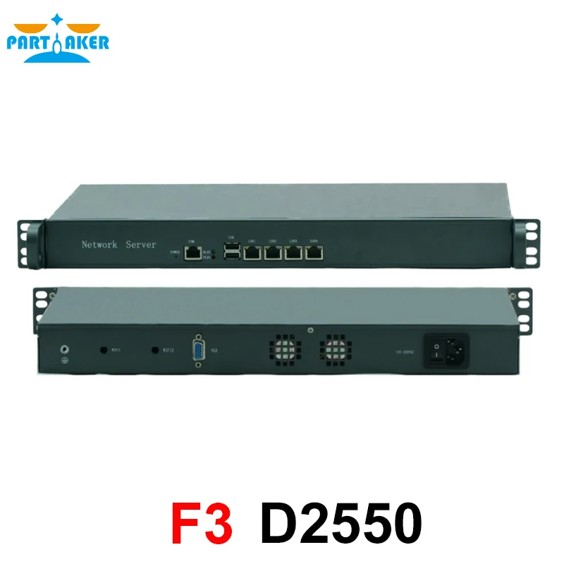Стационарный сервер Intel Atom D2550 19 дюймов 4 Lan поддержка pfsense|Сетевой экран и VPN| |