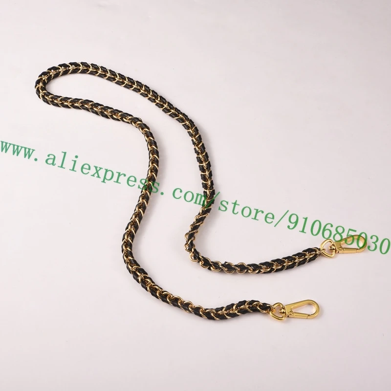 Плетеный ремень на плечо из кожи и цепи для Дизайнерской женской сумочки под