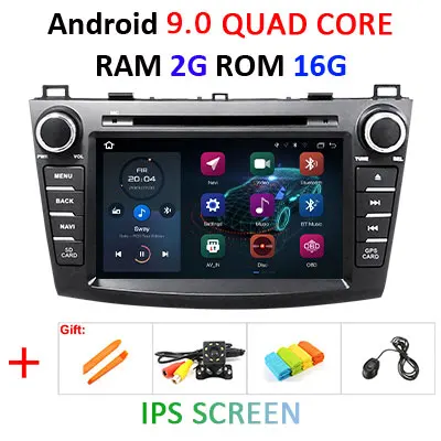 4G+ 64G 8 CORE 2 din Android 9,0 автомобильный dvd-плеер gps аудио для Mazda 3 2009-2013 M3 мазда3 автомобильный радиоприемник мультимедиа obd2 dvr DSP ips - Цвет: 2G 16G IPS