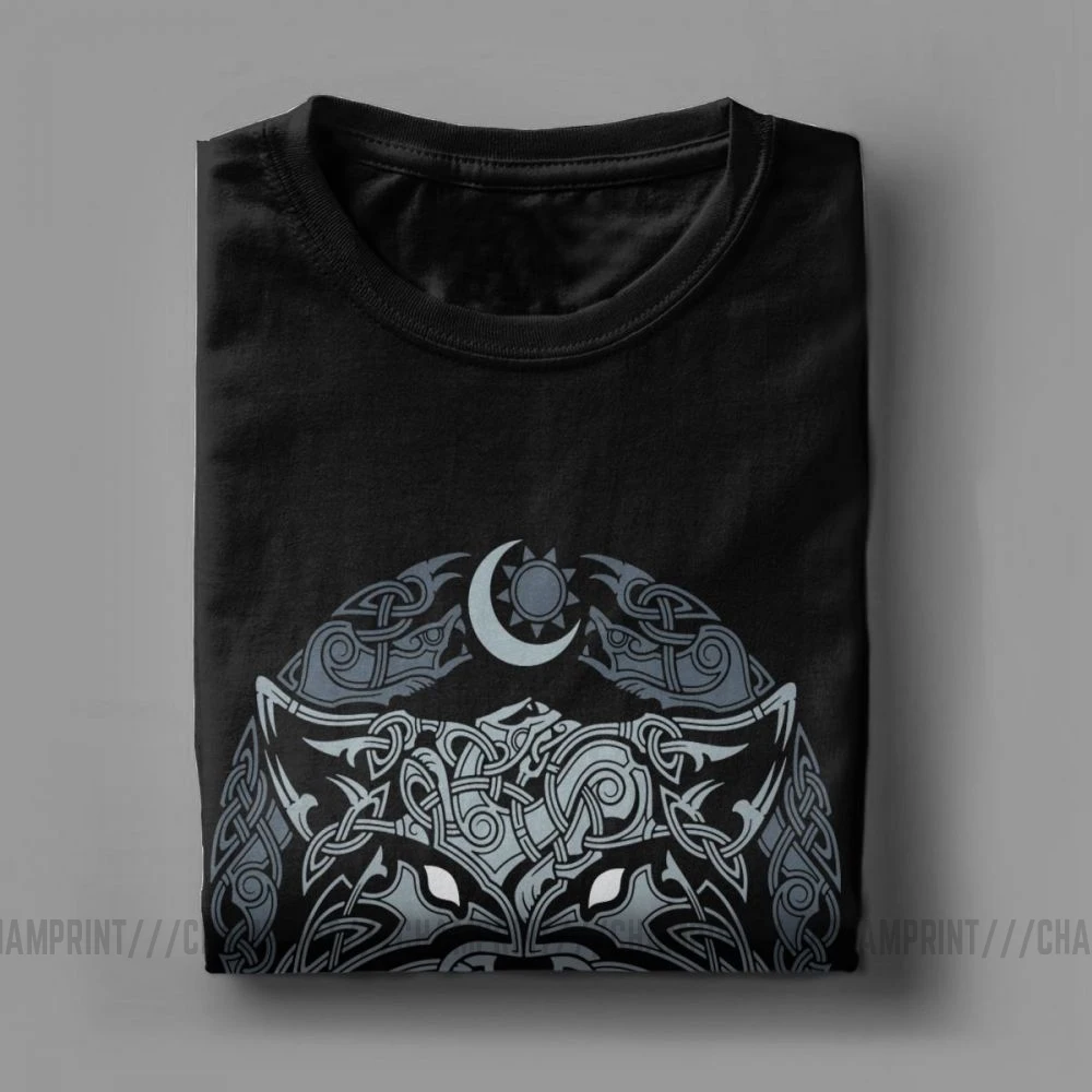 Мужская футболка волки Ragnarok с викингами Valhalla Odin Funky короткими рукавами топы